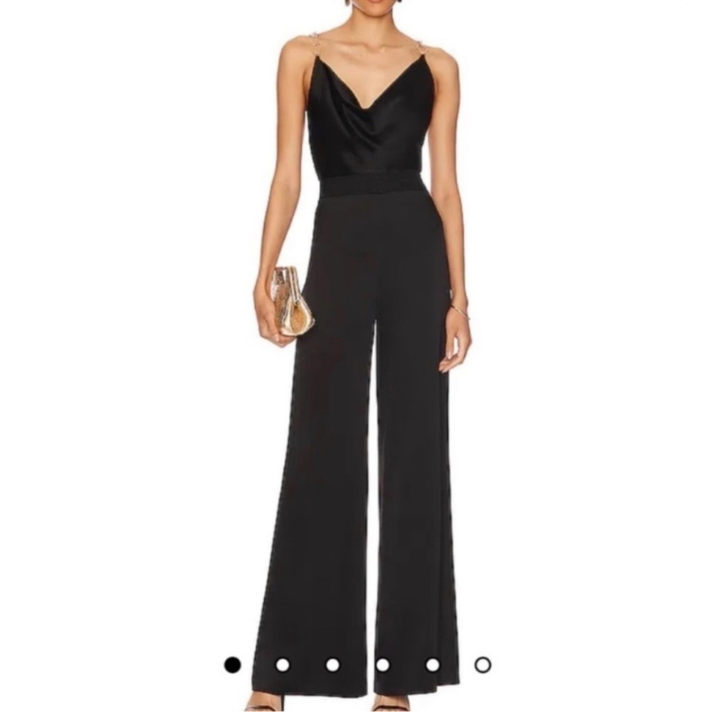 Jason Wu Emmett Black Cowl Neck Jumpsuit Black
